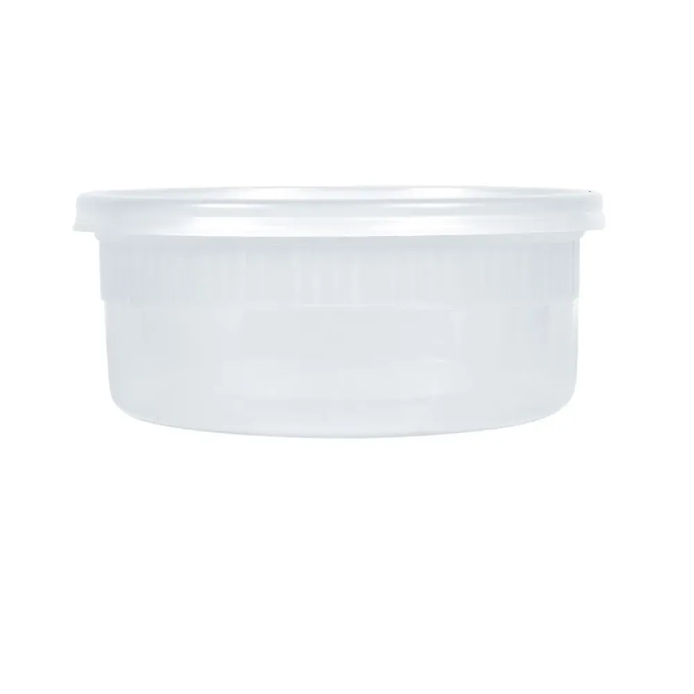 Airtight Round Deli Containers with Lids - 8 oz, 24 Count, Clear (3-Pack)